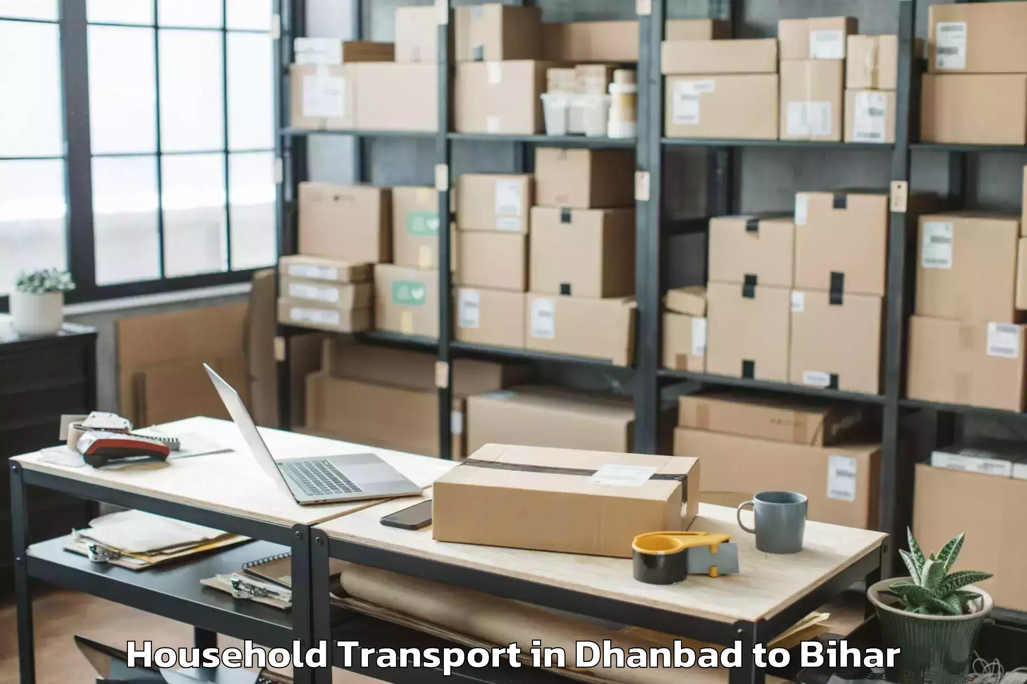 Dhanbad to Rajaun Household Transport